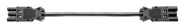 BACHMANN Verbindungskabel 3p H05VV-F sw 375.053 1,5qmm L1000mm
