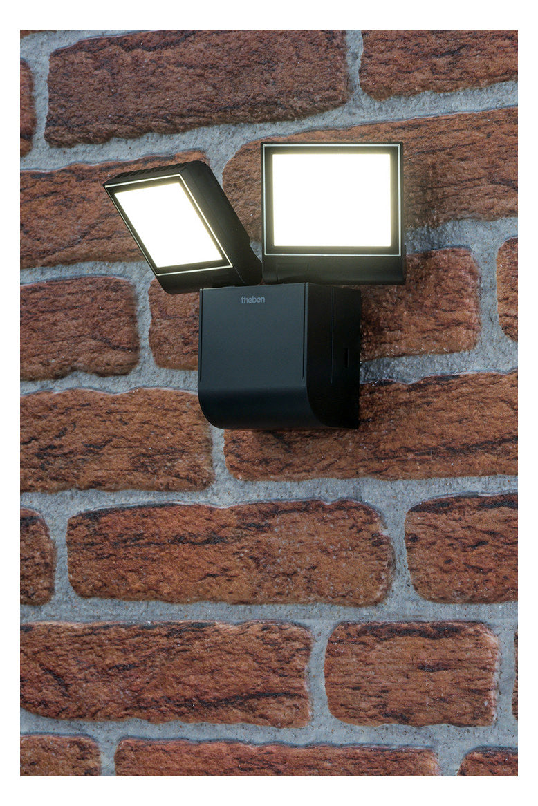THEBEN LED-Anbaustrahler 17W 2LEDs sw ws theLeda S17-100L BK 4000K 1800lm sw mt