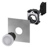 SIEMENS Leuchtmelder Front hoch rnd ws 3SU1001-6AA60-0AA0  22mm 29,45x11,3mm