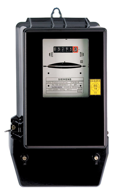 NZR Drehstromzähler A 10A elektromech DS-Zähler mechanisch, geeicht analog