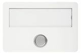 GROTHE Klingeltaster Kst ws AP rechteck ETA 642 LED ws m.Bel m.NamSchild