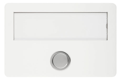 GROTHE Klingeltaster Kst ws AP rechteck ETA 642 LED ws m.Bel m.NamSchild