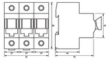 DOEPKE D0-Lasttrennschalter D02 3p 400V Tytan II D0-63-3 63A