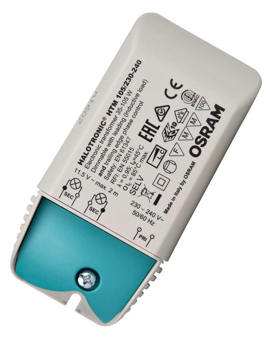 OSRAM Sicherheitstrafo 35-105W 12V gr HTM 105/230...240 108x52x33mm Konv