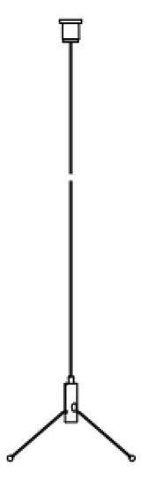 REGIOLUX Seilabhängung gr ST  1,2mm SAY-DZ 120 me L1900mm B120mm