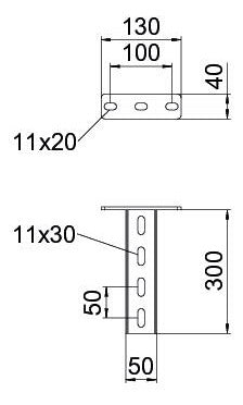 BETTERMANN Hängestiel ST 200mm U-Profil US 3 K 20 FTK SW 5kN