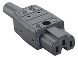 BACHMANN Heißgerätebuchse Kst IP20 ger 916.170 sw Schraubkl f.Schutzk.Stift