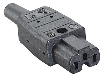 BACHMANN Heißgerätebuchse Kst IP20 ger 916.170 sw Schraubkl f.Schutzk.Stift
