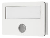 GROTHE Klingeltaster Kst ws AP rechteck ETA 642 LED ws m.Bel m.NamSchild