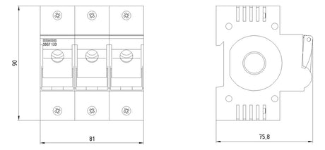 SIEMENS D0-Lasttrennschalter D02 3p 400V 5SG7133-8BA25 25A
