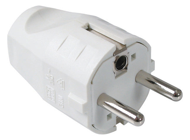 BACHMANN Schutzkontaktstecker 16A 250V 910.200 Kst IP20 ws ger