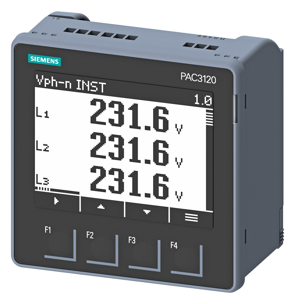SIEMENS Voltmeter 24-60V digi 4W DC EB 7KM3120-1BA01-1EA0 96x96mm