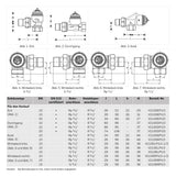Honeywell Thermostatventil Kombi-TRV Messing vernickelt, Eck, DN15 | V2100EPI15