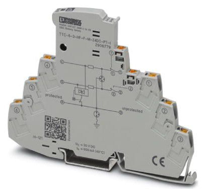 PHOENIX Ableiter Typ3 24VDC 0,6A TS35 TTC-6-3-HF-F-M-24DC-PT-I opt Klemme
