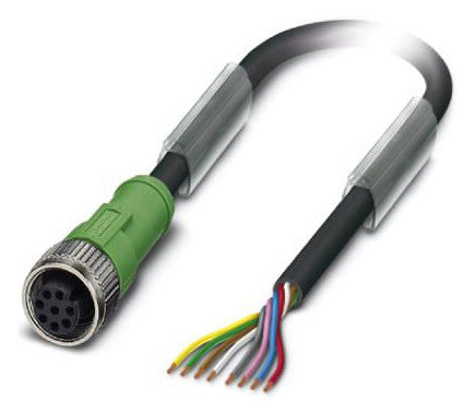 PHOENIX Sensor-Aktorkabel 8p 10m M12 ger SAC-8P-10,0-PUR/M12FS Female fr.Ende