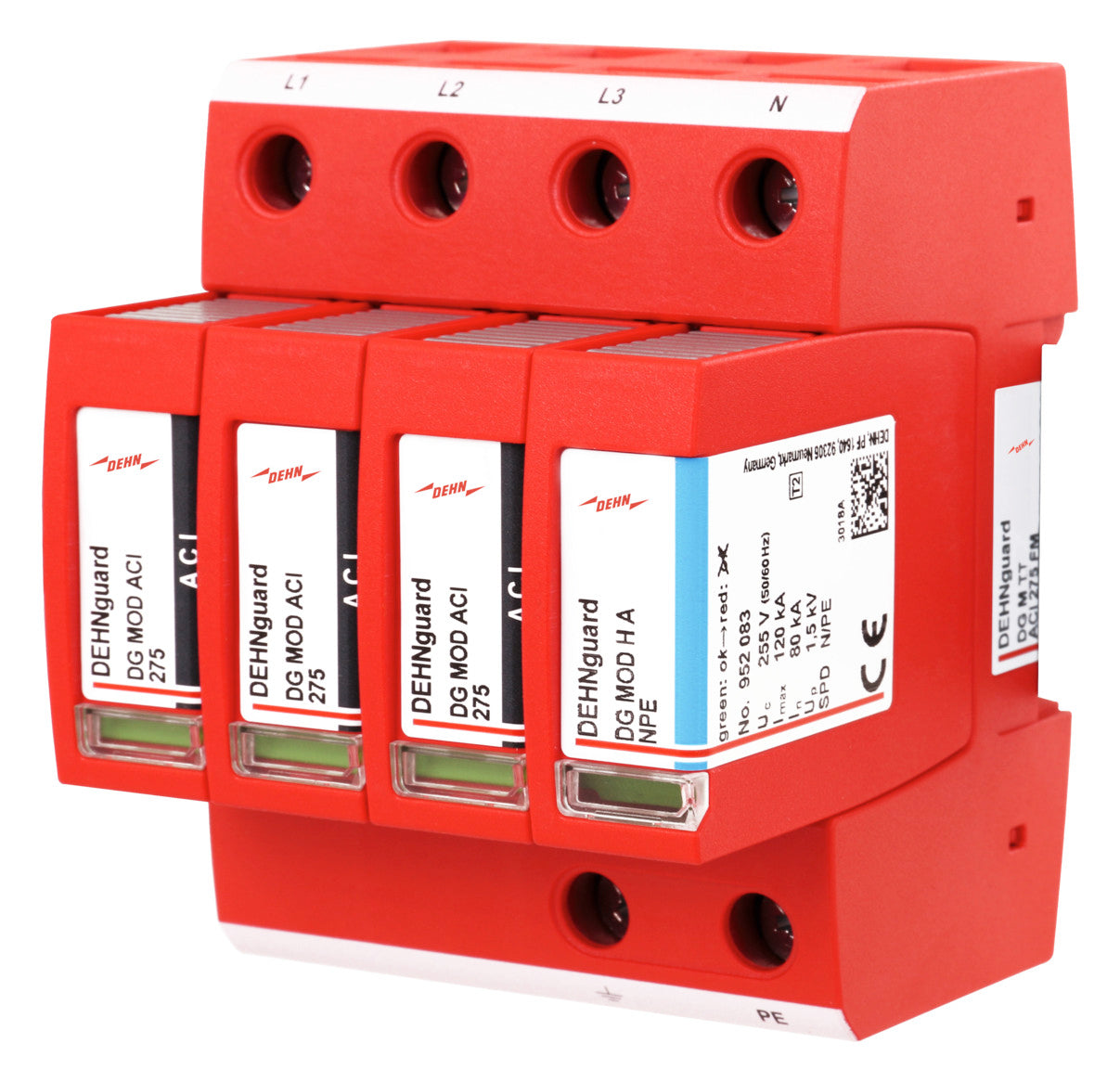 DEHN SE Überspannungsableiter 230VAC 4TE DG M TT ACI 275 FM Netzform-TN-S/TT