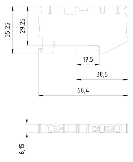SIEMENS Reihenklemme 1Etage 3kl gr 32A 8WH6003-0AG00 TS35