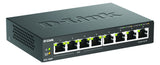 D-Link Tischswitch 8x10/100/1000Mbps DGS-1008P/E