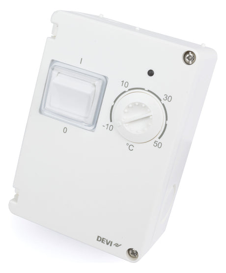 DEVI Allzweckthermostat ws 1W AP IP44 230V DEVIreg 610