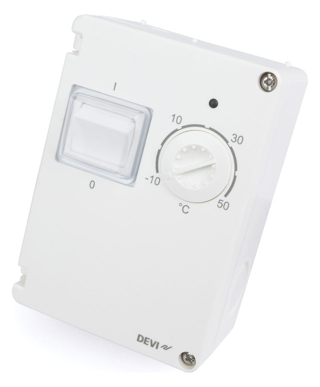 DEVI Allzweckthermostat ws 1W AP IP44 230V DEVIreg 610