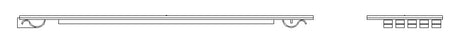 SIEMENS Abdeckstreifen Kst unbeh ws 8GK9910-0KK08 195x56mm