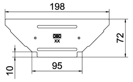BETTERMANN Deckel T-Stück ST Drehriegel RAAD 100 FS 100mm vz Kabelrinne