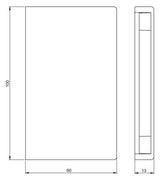 UNEX Endstück weiß RAL9010 60x100 U24X 31383-02