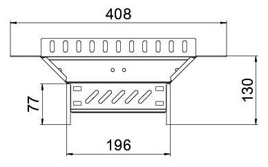 BETTERMANN Anbau-Abzweigstück ST RAA 620 FSK SW 60x200mm int.Verb