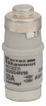 MERSEN D0-Sicherungseinsatz D02 50A 400V D02GG40V50 ws gG