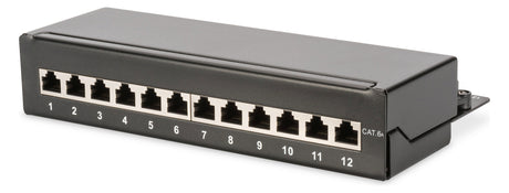 ASSMANN ELEKTRO Patchpanel 12Ports AP DN-91612SD-EA Cat6A Schirm RAL9005