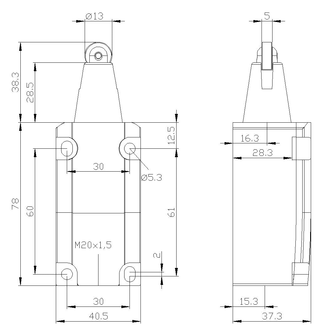 SIEMENS Einzelpositionsschalter 1S 1Ö 1W 3SE5112-0CD02 Metall Rollenstößel