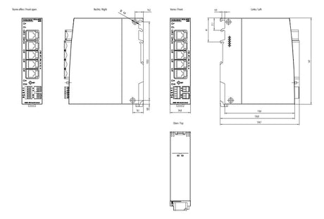 SIEMENS Router Hutschiene 5x10/100 Eth 6GK5615-0AA00-2AA2 5x10/100/1000 VPN