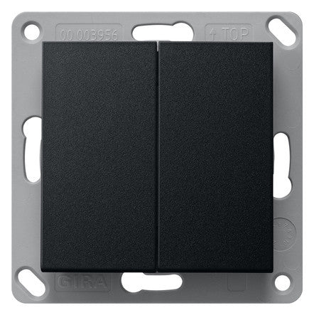 GIRA Wandsender Bussystem KNX-RF (Funk) System 55 2422005 Funkb AP 2Kan sw mt
