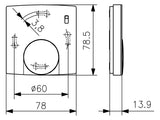 Alre-It Raumtemperaturregler superflach RTBSB-201.065 | MA300500