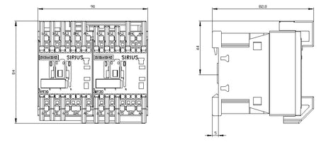 SIEMENS Wendeschütz DC 7,5kW/AC 24V 3RA2318-8XB30-2BB4 16A/AC