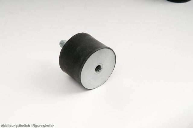 Schwingmetallpuffer D40xH30, 55°SH 1xBolzen M8x23 mit Mutter,1xInnengewinde