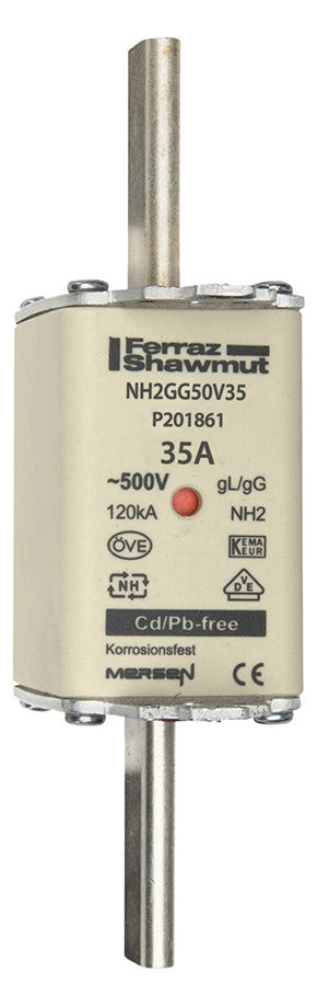 MERSEN NH-Sicherungseinsatz 35A NH2 gG NH2GG50V35 500VAC Kombik