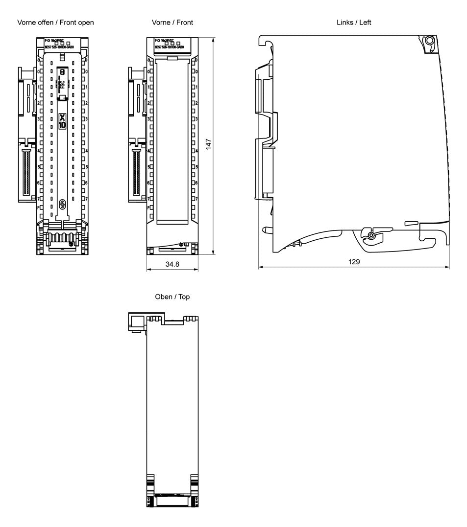SIEMENS SPS-Digitales E/A-Modul 16Eing 6ES7526-1BH00-0AB0 DC 19,2-28,8V