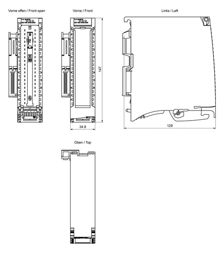 SIEMENS SPS-Digitales E/A-Modul 16Eing 6ES7526-1BH00-0AB0 DC 19,2-28,8V