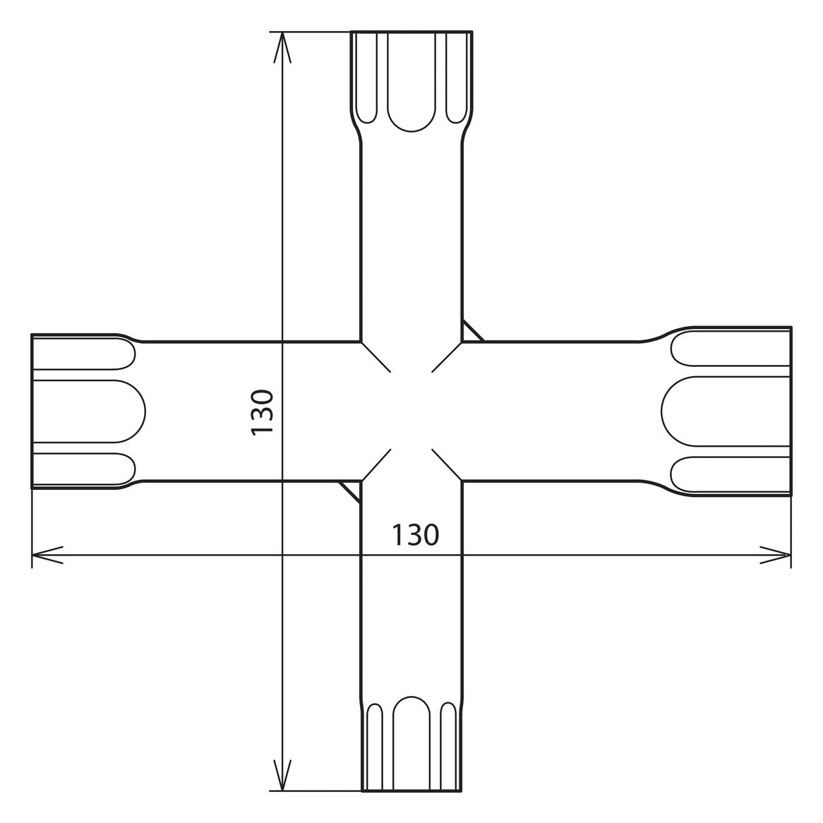 DEHN SE Kreuzschlüssel ST g/vz KSS SW10 13 17 19 STGALZN