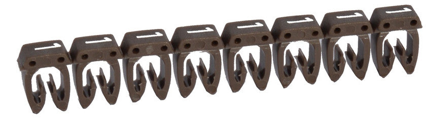 LEGRAND Kabelmarkierung 1 br Kabel Kst Legrand 038211  2,2-3mm 5x3mm rast 1