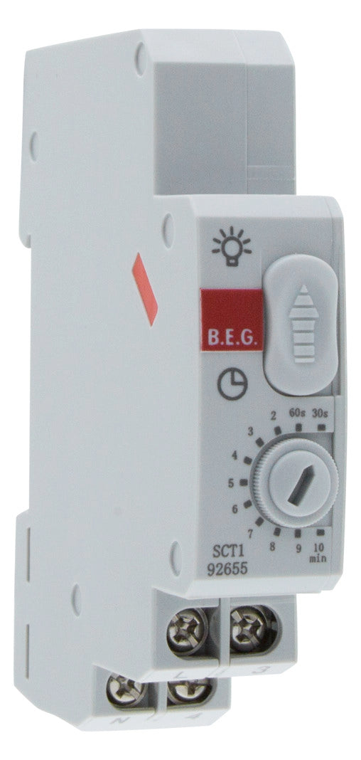 BEG Treppenlichtzeitschalter REG elektr SCT1 grau 230VAC 3/4Leiter 230V/AC 1TE