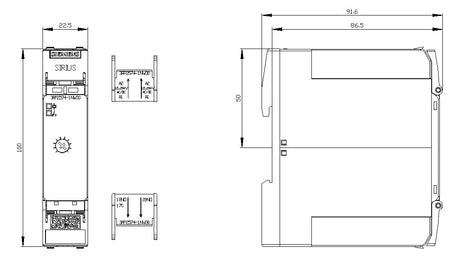 SIEMENS Zeitrelais 12-240V/AC 1-20s 3RP2574-1NW30 Stern/Dreieck