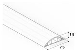 GGK Aufbodenkanal Kst stgr 75x18x2000mm ABK 18x75 RAL7030