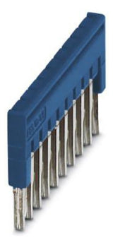 PHOENIX Querverbinder 10p bl steckb isol FBS 10-3,5 BU 17,5A m.Berühr.schutz