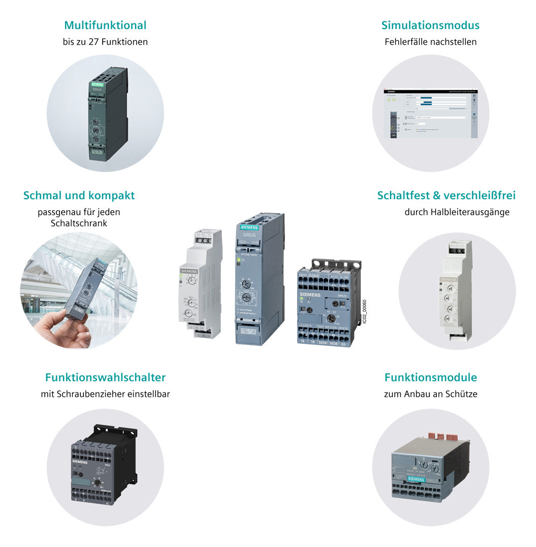 SIEMENS Zeitrelais 12-240V/AC 0,5-10s 3RP2511-1AW30 ansprVerz