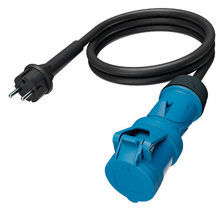 MENNEKES Netzanschlussleitung 1,5m sw 8004 3x2,5qmm CEE7/4(Typ F) CEE-Kuppl