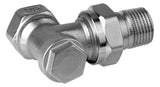 HONEYWELL Rücklaufverschraubung Verafix Messing, vernickelt, Eck, 1/2"