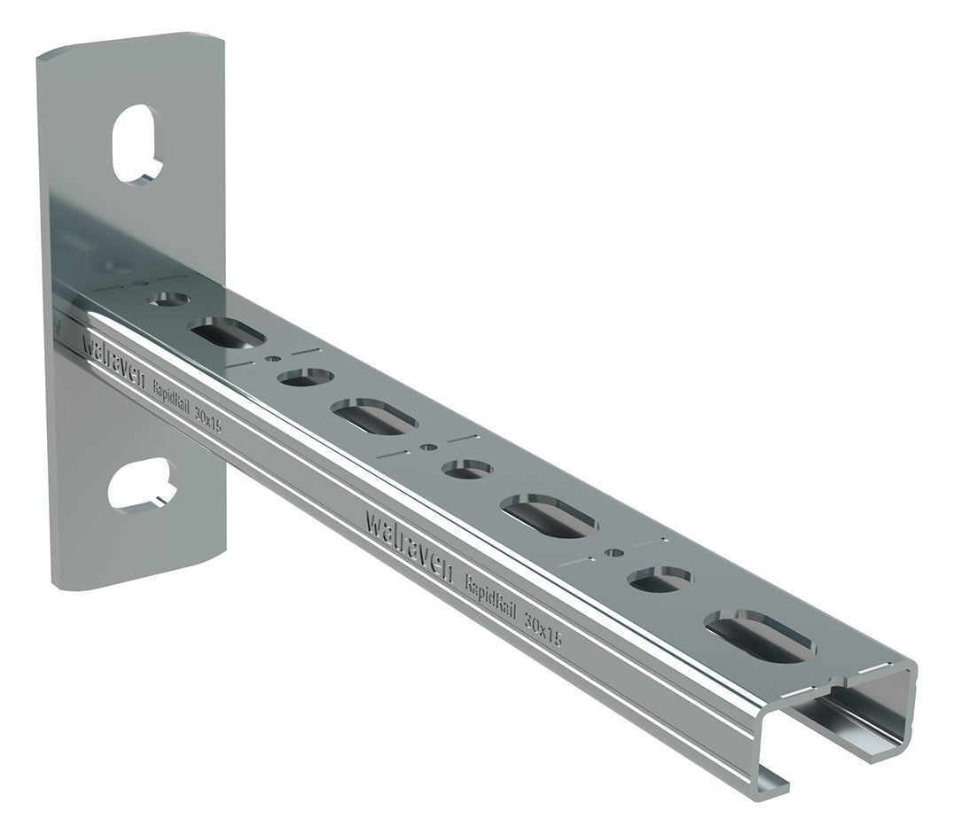 Walraven Wandkonsole RapidRail 30x15 ev L: 200 mm mit Schnittmarkierungen | 66031520