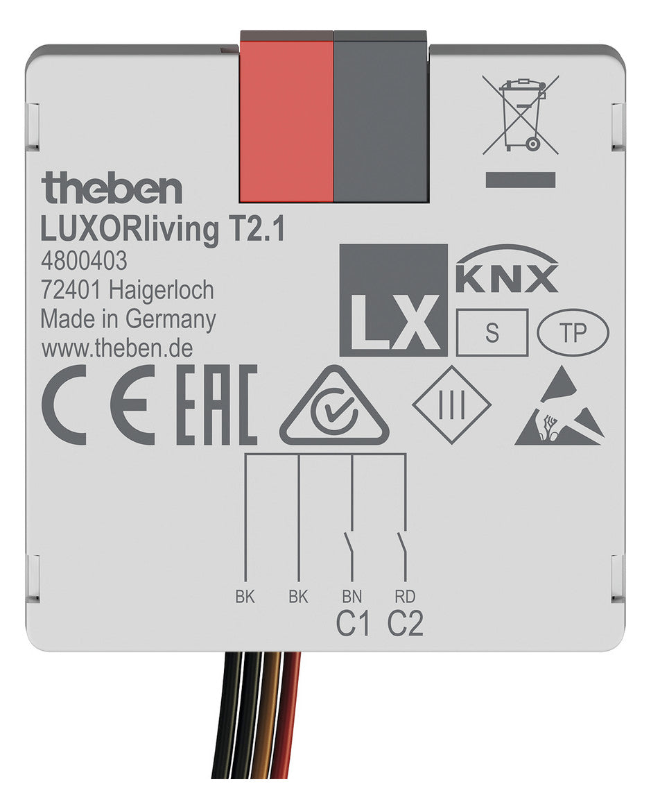 THEBEN Binäreingang KNX LUXORliving UP LUXORliving T2.1 2f